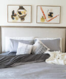 Quality Bedding 300 Thread Count Cotton Bedding Set Two Tones - Platinum Grey/ Charcoal